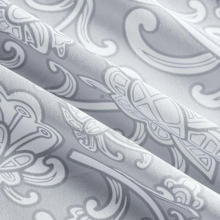 Everyday Floral Printed Super King Fitted Sheet 200X200+33Cm-Grey