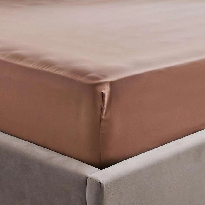 Everyday Full Fitted Sheet 120X200+33Cm - Dark Beige Pan Home