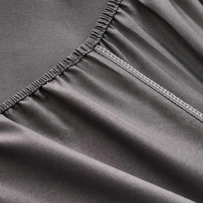 Everyday Full Fitted Sheet 120X200+33Cm.-Grey Pan Home