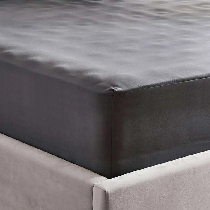 Everyday King Fitted Sheet 180X200+33Cm - Silver Pan Home