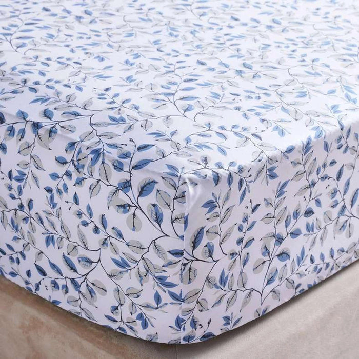 Everyday Meadow Printed Queen Fitted Sheet 160X200+33 Cm- Multi Pan Home