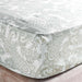 Everyday Paisley Printed Super King Fitted Sheet 200X200+33 Cm- Green Pan Home