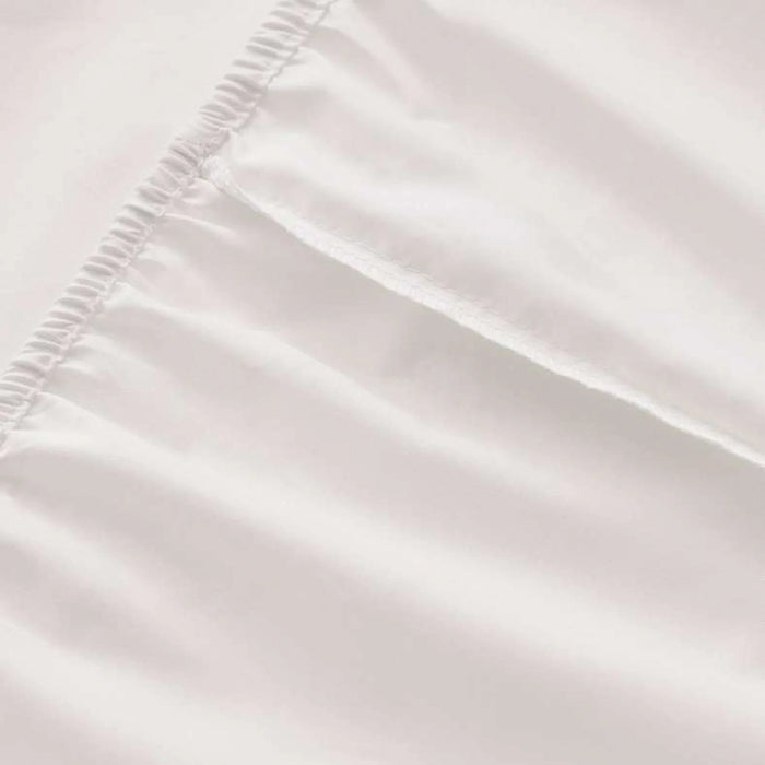 Everyday Queen Fitted Sheet 160X200+33Cm - Ivory Pan Home
