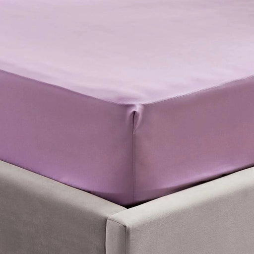 Everyday Queen Fitted Sheet 160X200+33Cm - Light Purple Pan Home