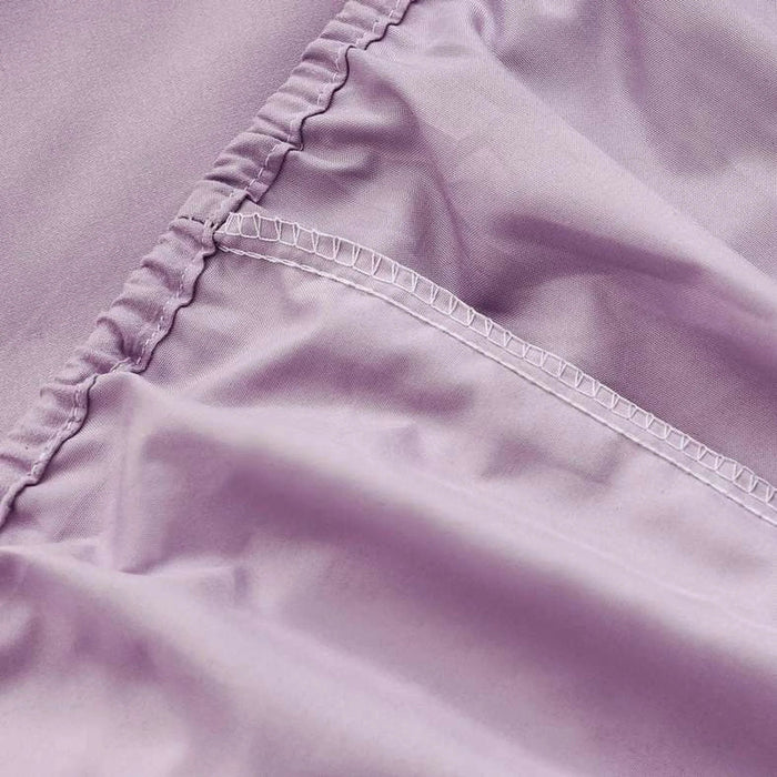 Everyday Queen Fitted Sheet 160X200+33Cm - Light Purple Pan Home