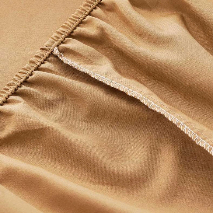 Everyday Queen Fitted Sheet 160X200+33Cm - Mustard Pan Home
