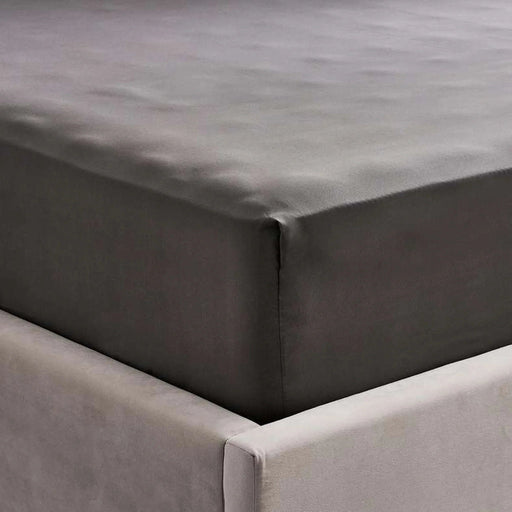 Everyday Single Fitted Sheet  90X190+25Cm - Grey Pan Home