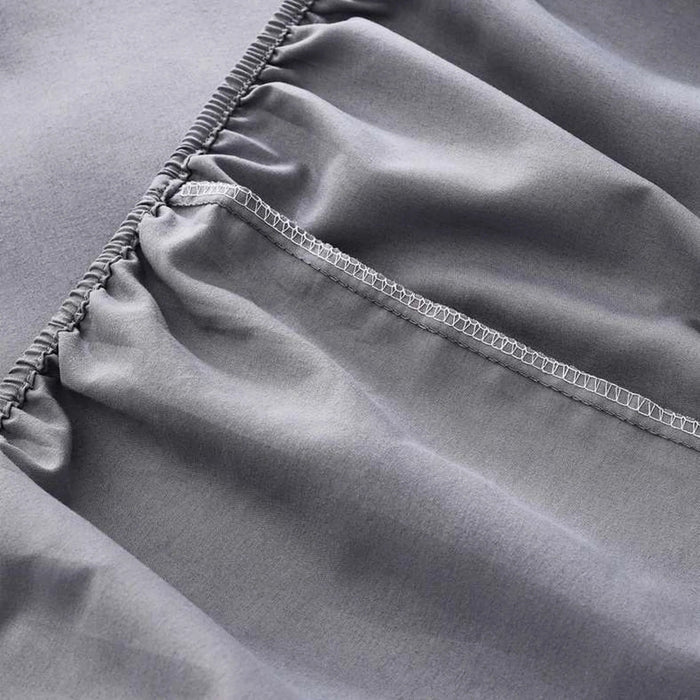 Everyday Single Fitted Sheet 90X190+25Cm - Light Grey Pan Home