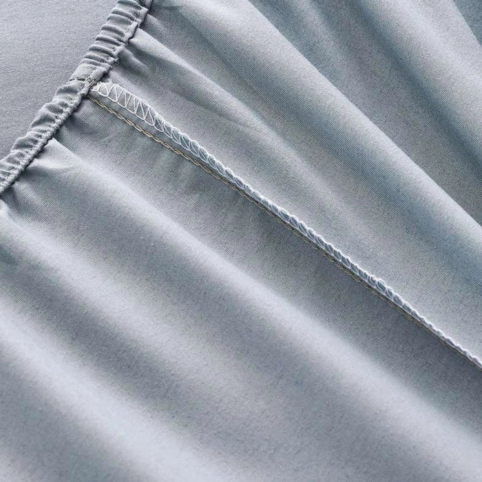 Everyday Single Fitted Sheet 90X190+25Cm - Metallic Blue Pan Home