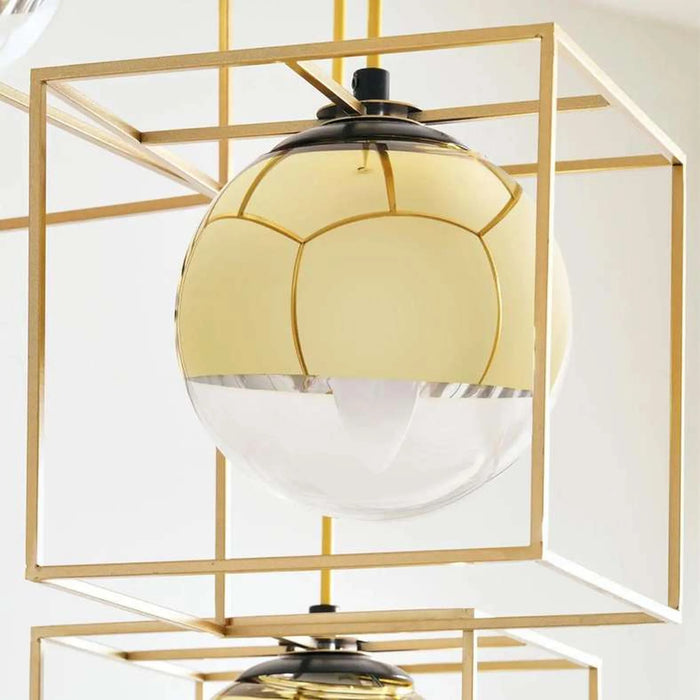 Evoluxe 3-Lights E-14 Pendant Lamp 30X120Cm - Gold
