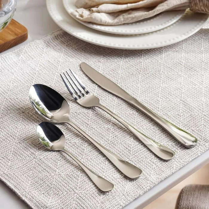Evren 24-Piece Cutlery Set - Chrome Pan Home