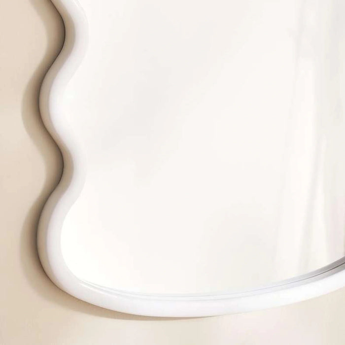 Faben Wall Mirror 45X75Cm - White Pan Home