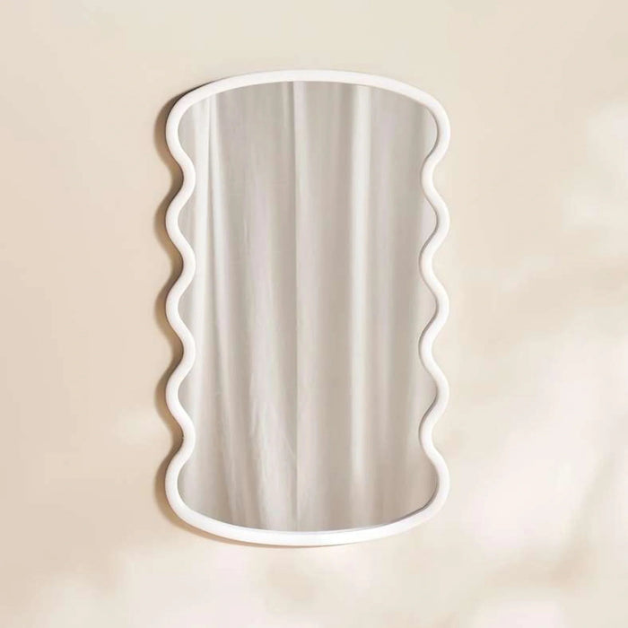 Faben Wall Mirror 45X75Cm - White Pan Home