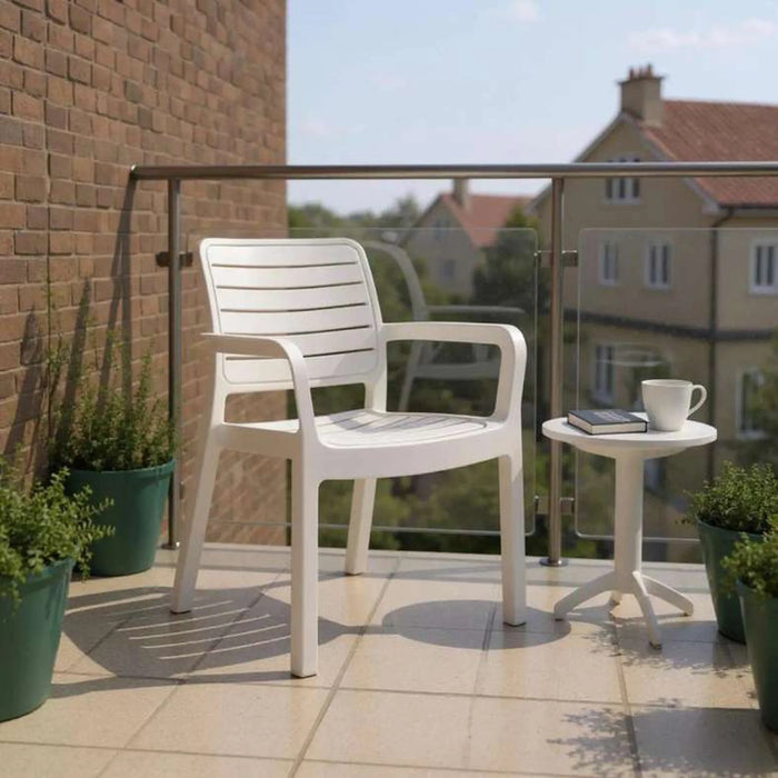 Falena Plastic Chair - White