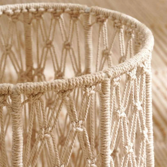 Fancify Macrame Round Basket Dia 25X30Cm - Natural Pan Home