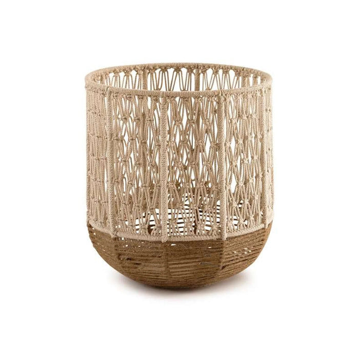 Fancify Macrame Round Basket Dia 30X32Cm - Natural Pan Home