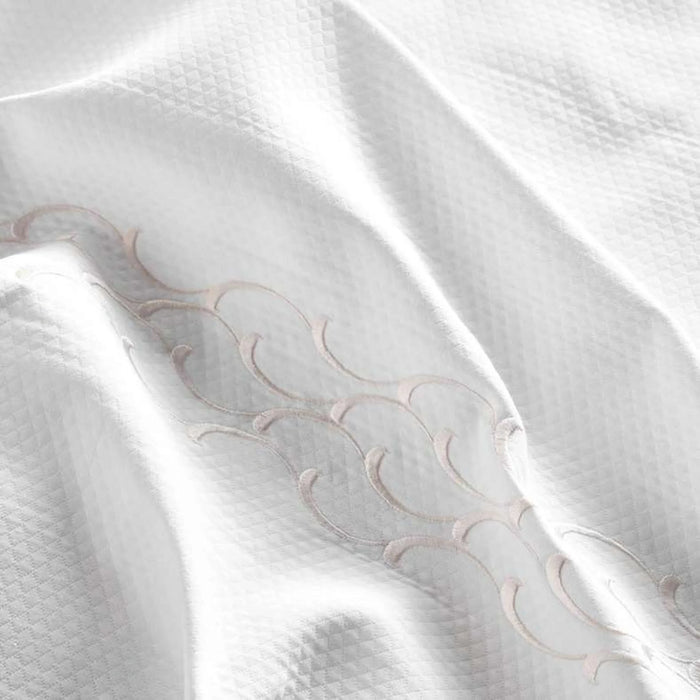 Fancy Classics Matelasse King 3-Piece Duvet Cover Set 230X220Cm - White