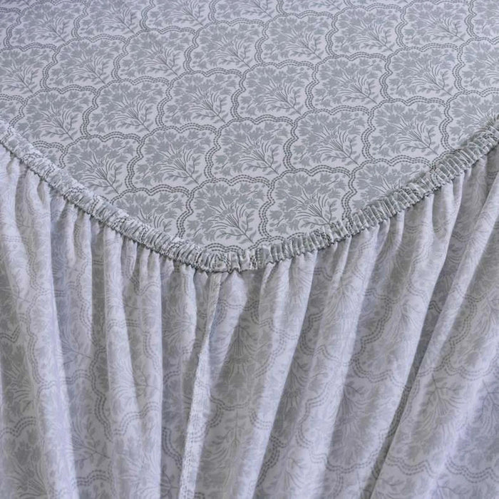 Fane 200 Tc 3-Piece Queen Fitted Sheet Set 160X200+33Cm - Sage Pan Home
