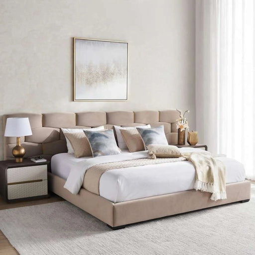 Farah King Bed 180X200 - Beige Pan Home