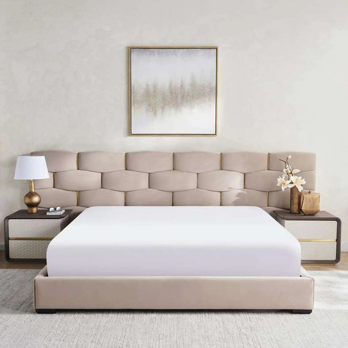 Farah King Bed 180X200 - Beige Pan Home