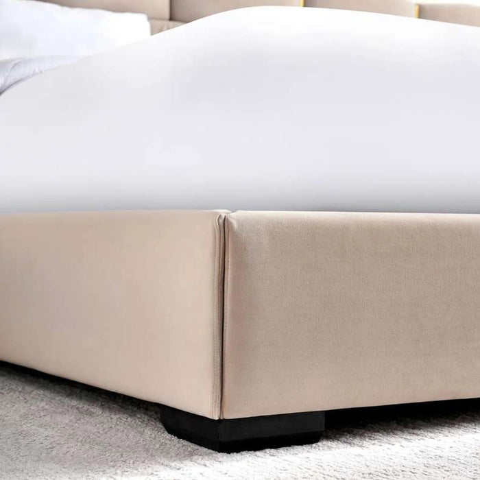 Farah King Bed 180X200 - Beige Pan Home