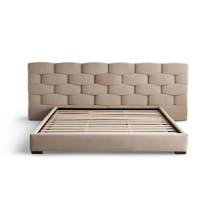 Farah King Bed 180X200 - Beige Pan Home