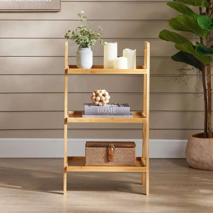 Farmhouse 3 Tier Bamboo Storage Rack 45X32.5X80Cm -Natural