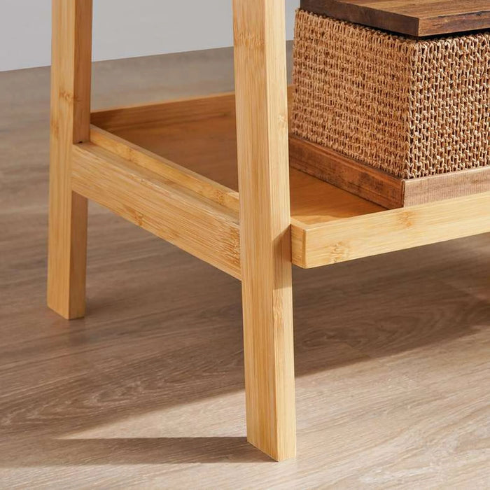 Farmhouse 3 Tier Bamboo Storage Rack 45X32.5X80Cm -Natural