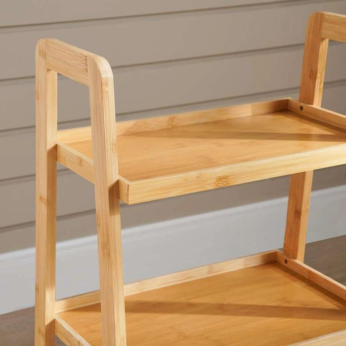 Farmhouse 3 Tier Bamboo Storage Rack 45X32.5X80Cm -Natural