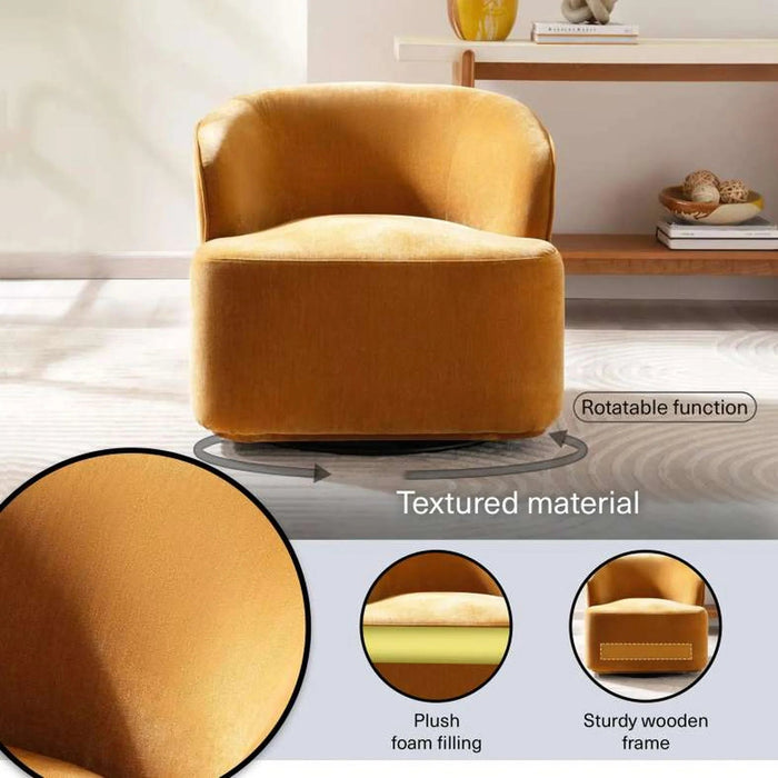 Fate Accent Chair -Orange Pan Home
