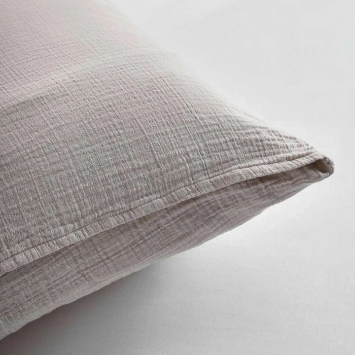 Feather Soft Muslin 2-Piece Pillow Case Set  50X75Cm - Natural Beige