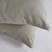 Feather Soft Muslin 3-Piece Reversible Super King Duvet Cover Set 260X220Cm - Celedon Green Pan Home