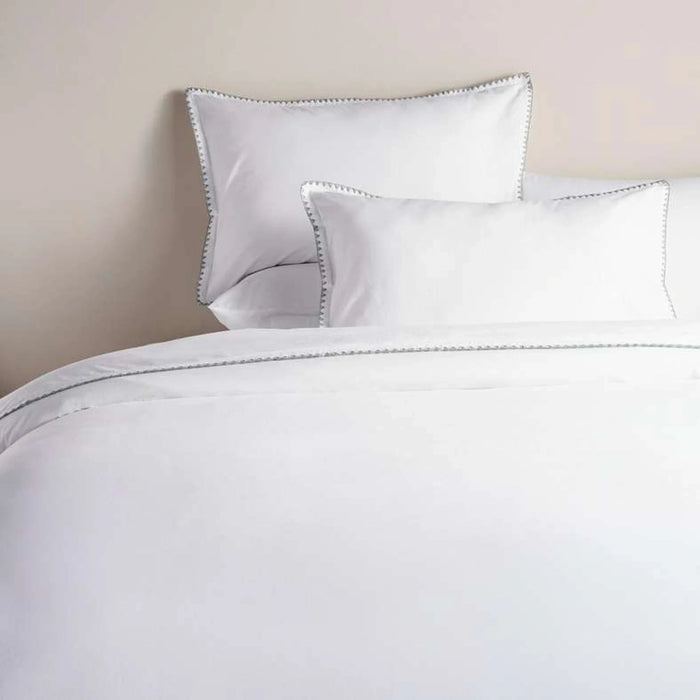 Feather Soft Sekar Stitch 3-Piece Embroidered Super King Duvet Cover Set 260X220Cm - Celedon Green