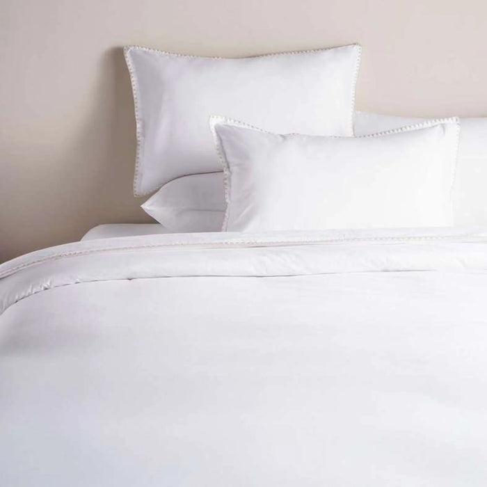 Feather Soft Sekar Stitch 3-Piece Embroidered Super King Duvet Cover Set 260X220Cm - Natural Beige