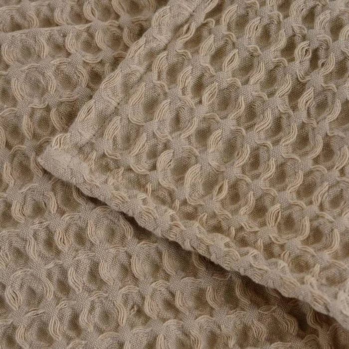 Feather Soft Waffle 3-Piece Bath Towel Set - Beige