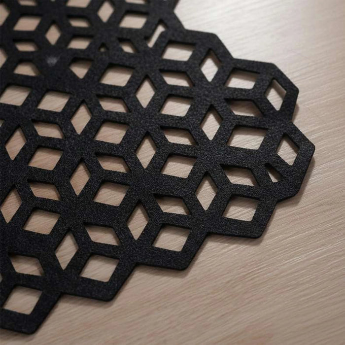 Felture 4-Piece Laser Cut Placemat 33X45Cm-Black