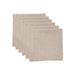 Fenix 12 Piece Cotton- Flex Faggoted Napkin Set 45X45Cm - Beige Pan Home