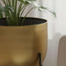 Fennel Metal Antique Planter With Stand 30X30X66Cm - Gold Pan Home