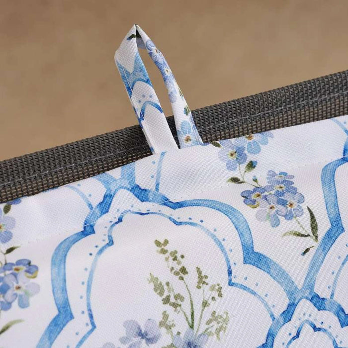 Fern Printed Water Repellant Outdoor Chair Pad 45X90X5Cm - Blue