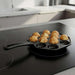 Ferric Cast Iron 12 Compartment Takoyaki/Paniyaram Pan Dia30X19X2.5Cm -Black Pan Home