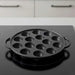 Ferric Cast Iron 15 Compartment Takoyaki/Paniyaram Pan Dia23X2.6Cm -Black Pan Home