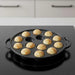 Ferric Cast Iron 15 Compartment Takoyaki/Paniyaram Pan Dia23X2.6Cm -Black Pan Home