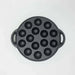 Ferric Cast Iron 15 Compartment Takoyaki/Paniyaram Pan Dia23X2.6Cm -Black Pan Home