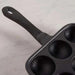 Ferric Cast Iron 9 Compartment Takoyaki/Paniyaram Pan 19X4.8Cm -Black Pan Home