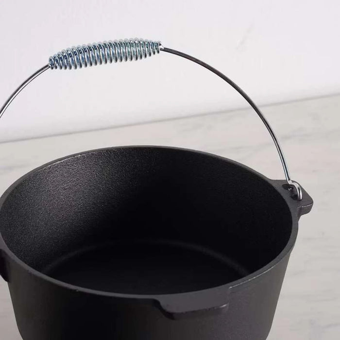 Ferric Cast Iron Barbeque Pot 4.3L -Black