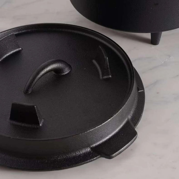 Ferric Cast Iron Barbeque Pot 4.3L -Black