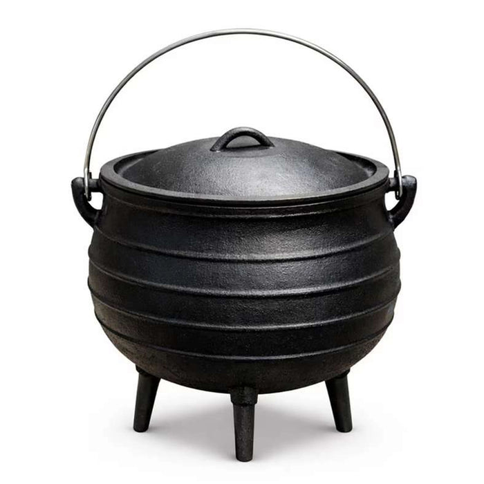 Ferric Cast Iron Cauldron Pot 3L -Black