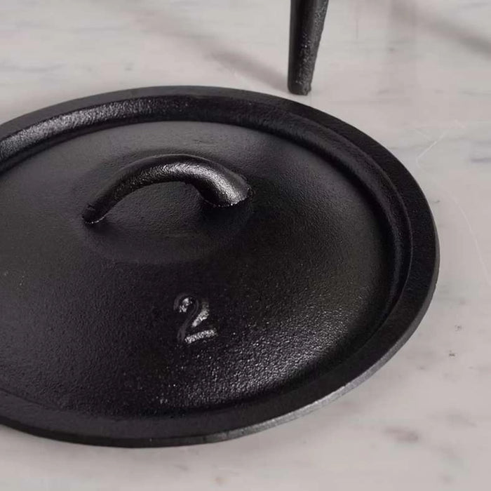 Ferric Cast Iron Cauldron Pot 6L -Black