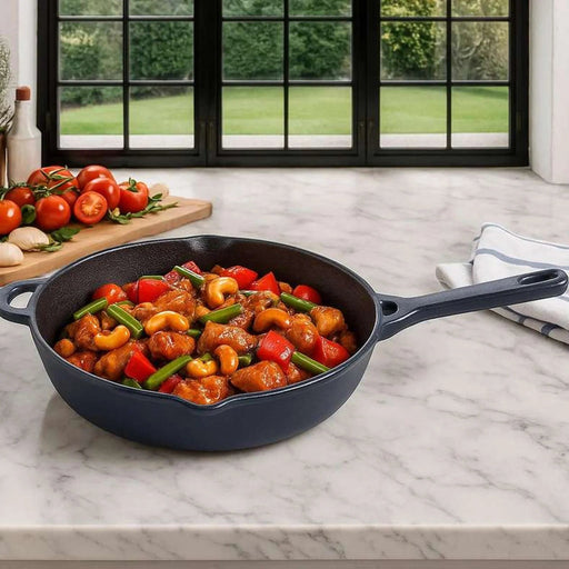 Ferric Cast Iron Fry Pan Black 26Cm Pan Home