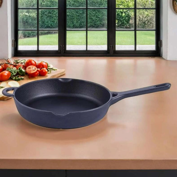 Ferric Cast Iron Fry Pan Black 26Cm Pan Home